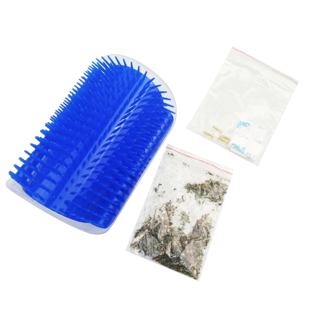 Cat brush corner with catnip cat massage self-grooming cat tickling comb cat products pet grooming products