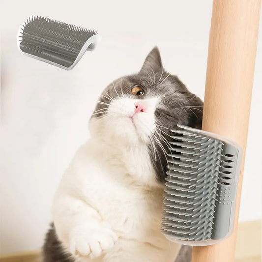 Cat brush corner with catnip cat massage self-grooming cat tickling comb cat products pet grooming products