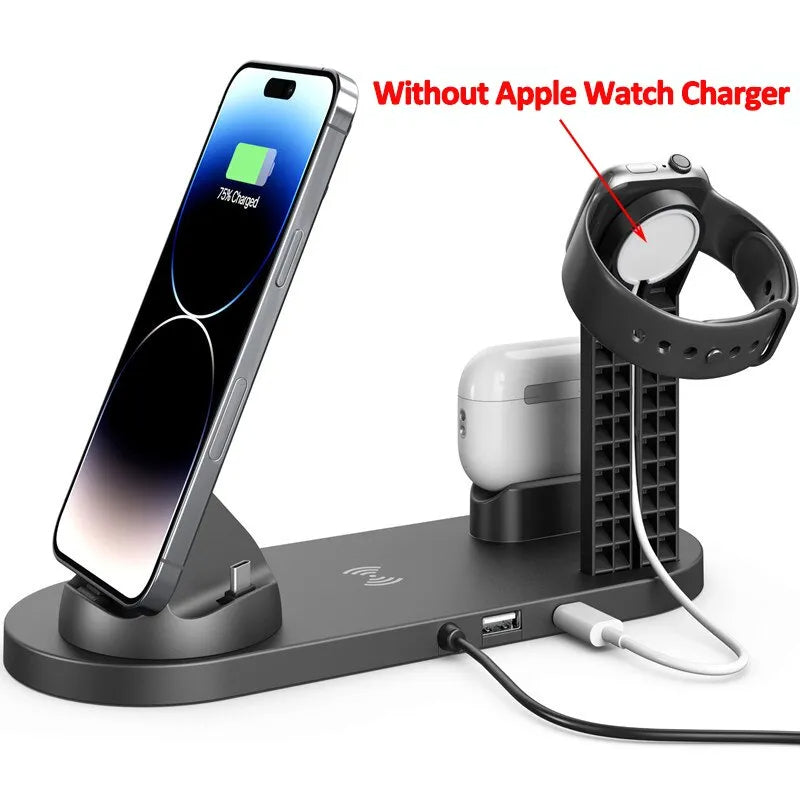 5 In 1 Wireless Charger Stand Pad For iPhone