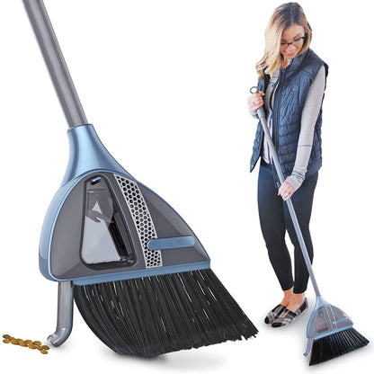 2-in-1 Broom with Built-in Vacuum